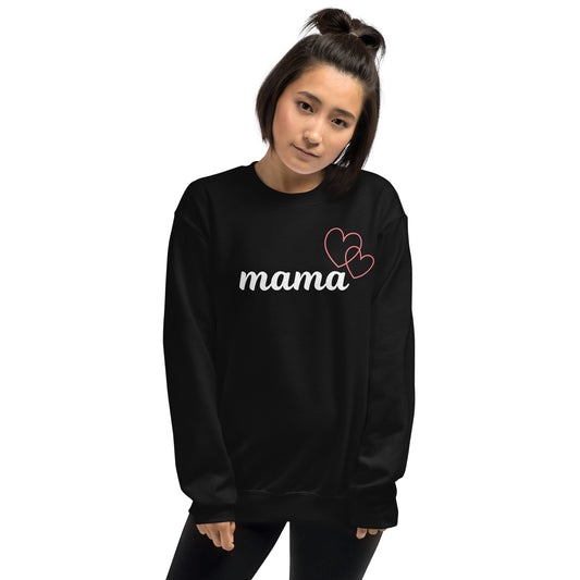 "mama" pink hearts sweatshirt