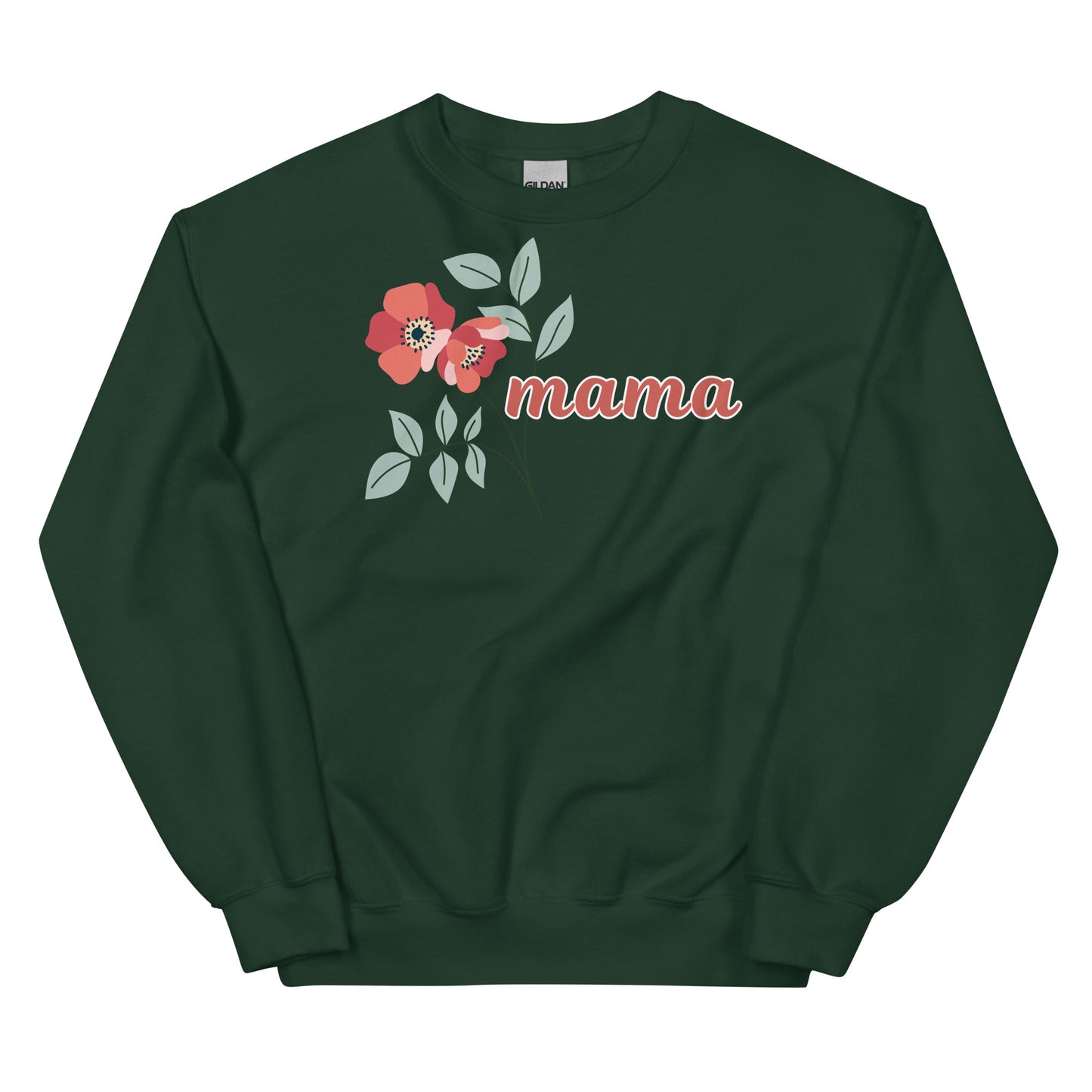 "mama' pink flowers - Sweatshirt