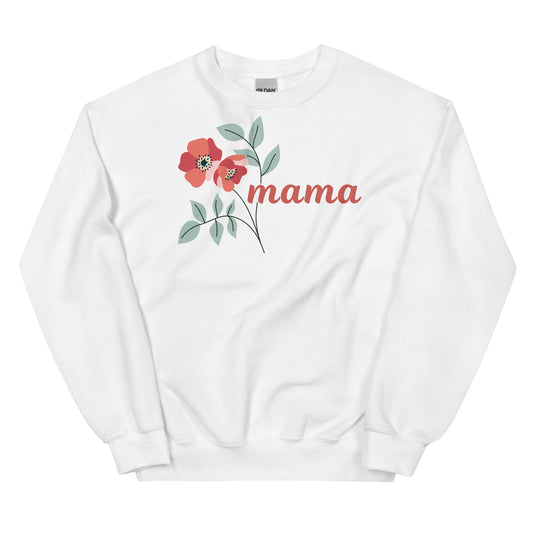 "mama' pink flowers - Sweatshirt